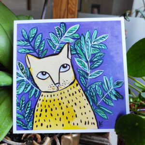 Carte reproduction d'un tableau :"Galak 2"