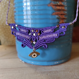 1674550565733 Collier violet Œil protecteur