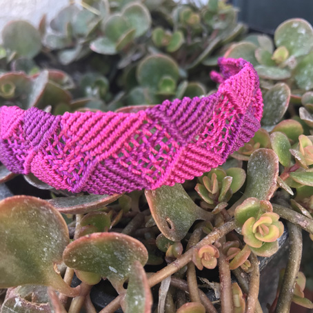 Bracelet Croisé rose et violet