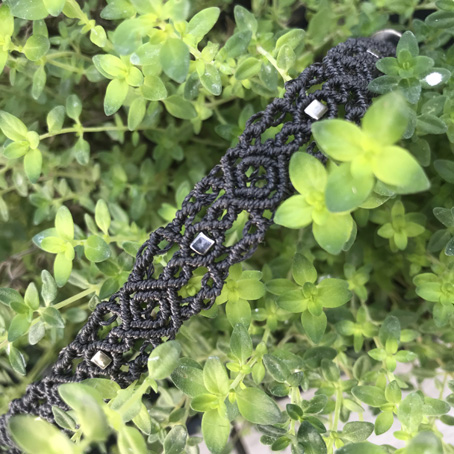 Bracelet Entrelacs gris