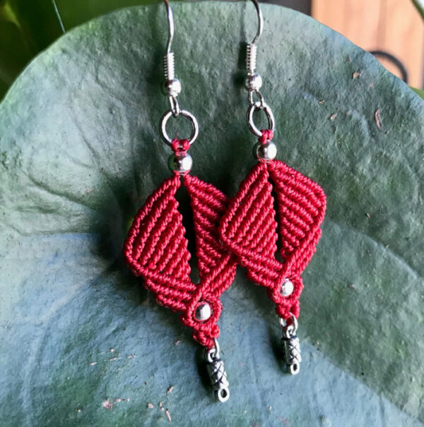 IMG_5403 Boucles d'oreilles délicates rouges