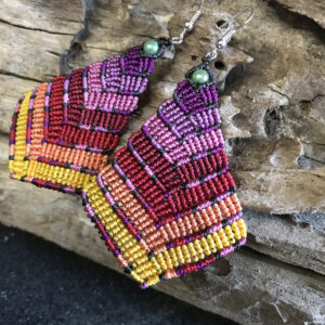 Boucles d'oreilles multicolores